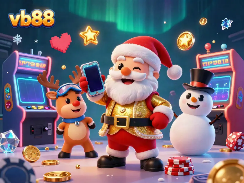 Experience thrilling wins at vb88 with Santa and friends in this festive casino adventure.